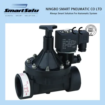 Pilottiohjattu muovinen magneettiventtiili